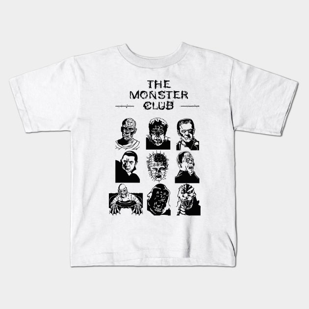 The Monster Club - horror movies Kids T-Shirt by atizadorgris